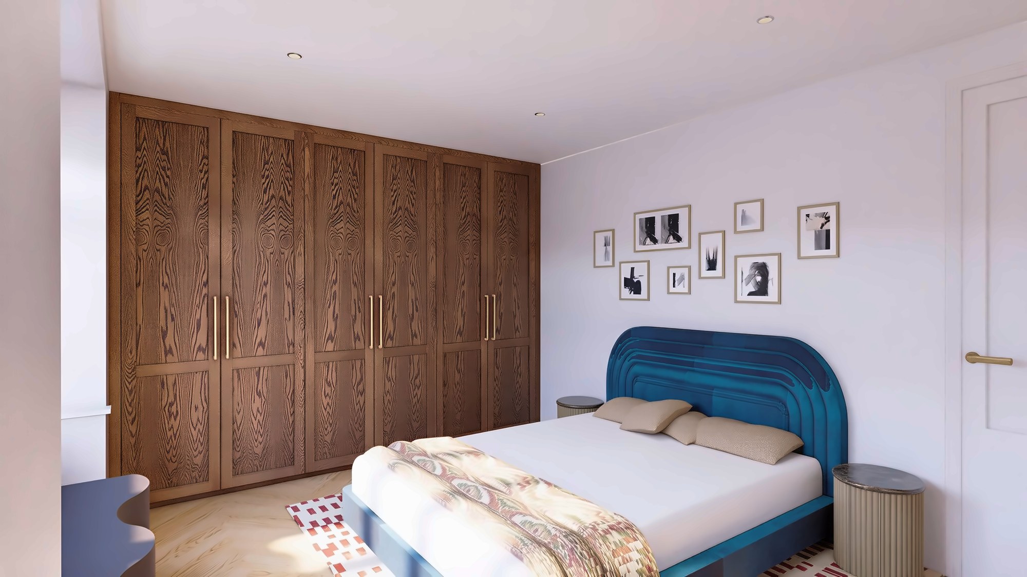 Lovely and Calm, main bedroom, render