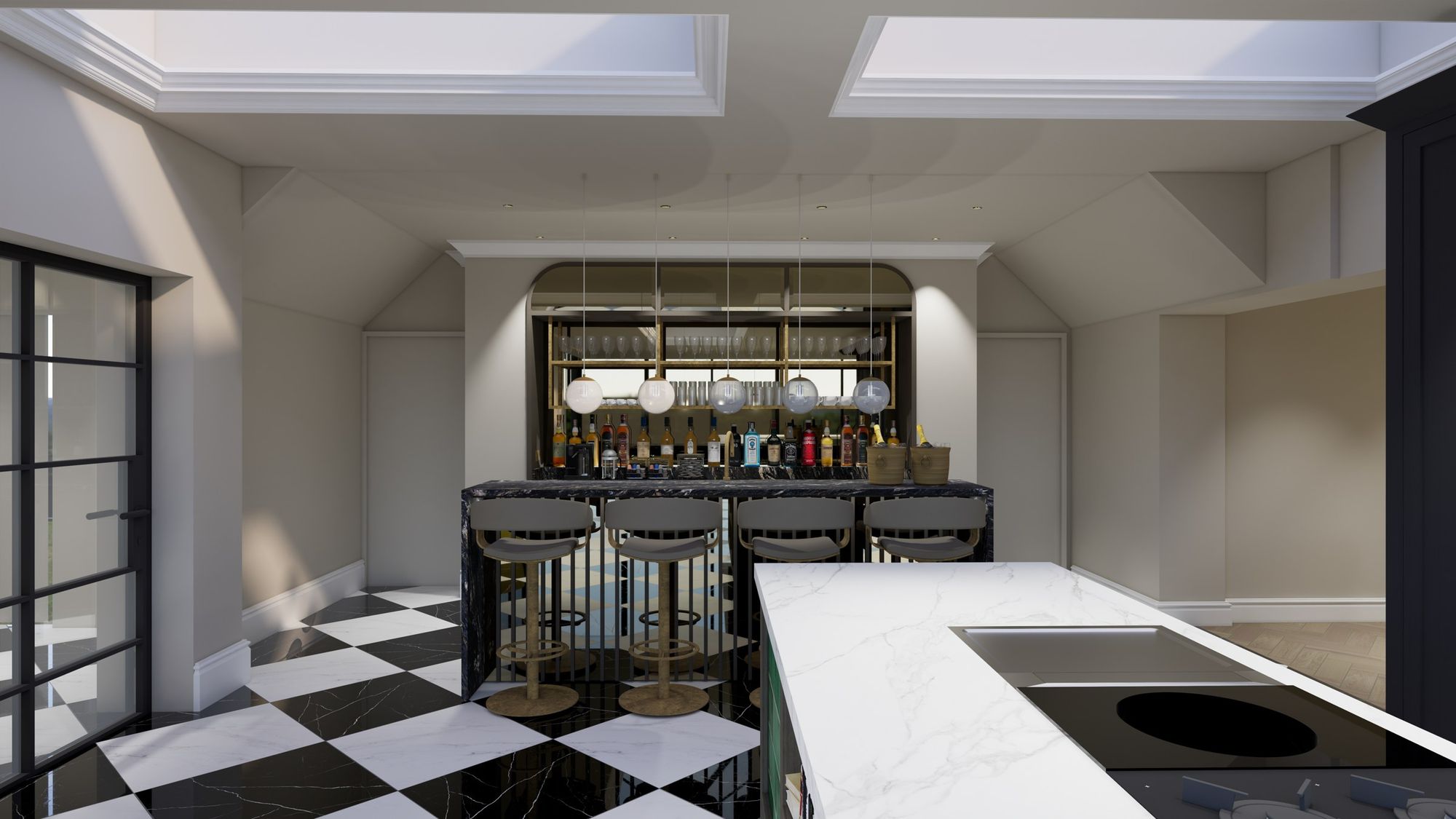 Cheshire Home Bar, created in collaboration with KC Design House