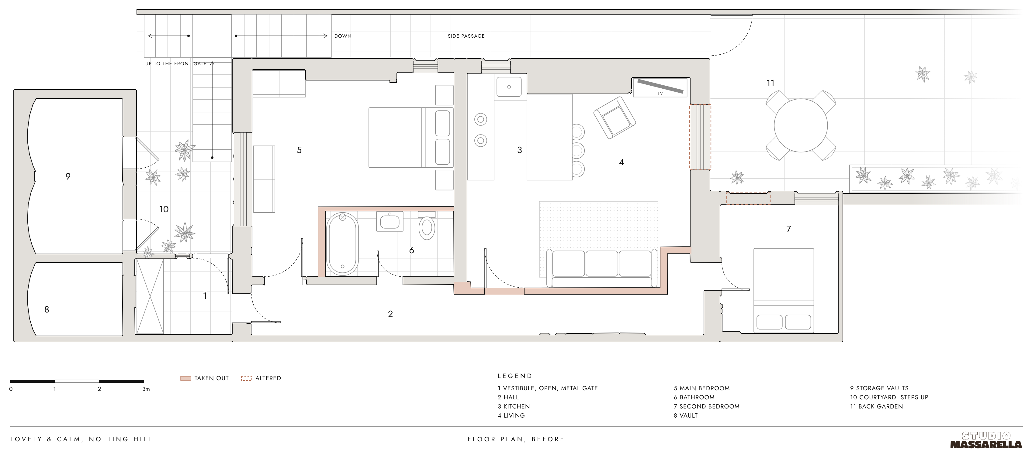 Floor plan as it was, before the work