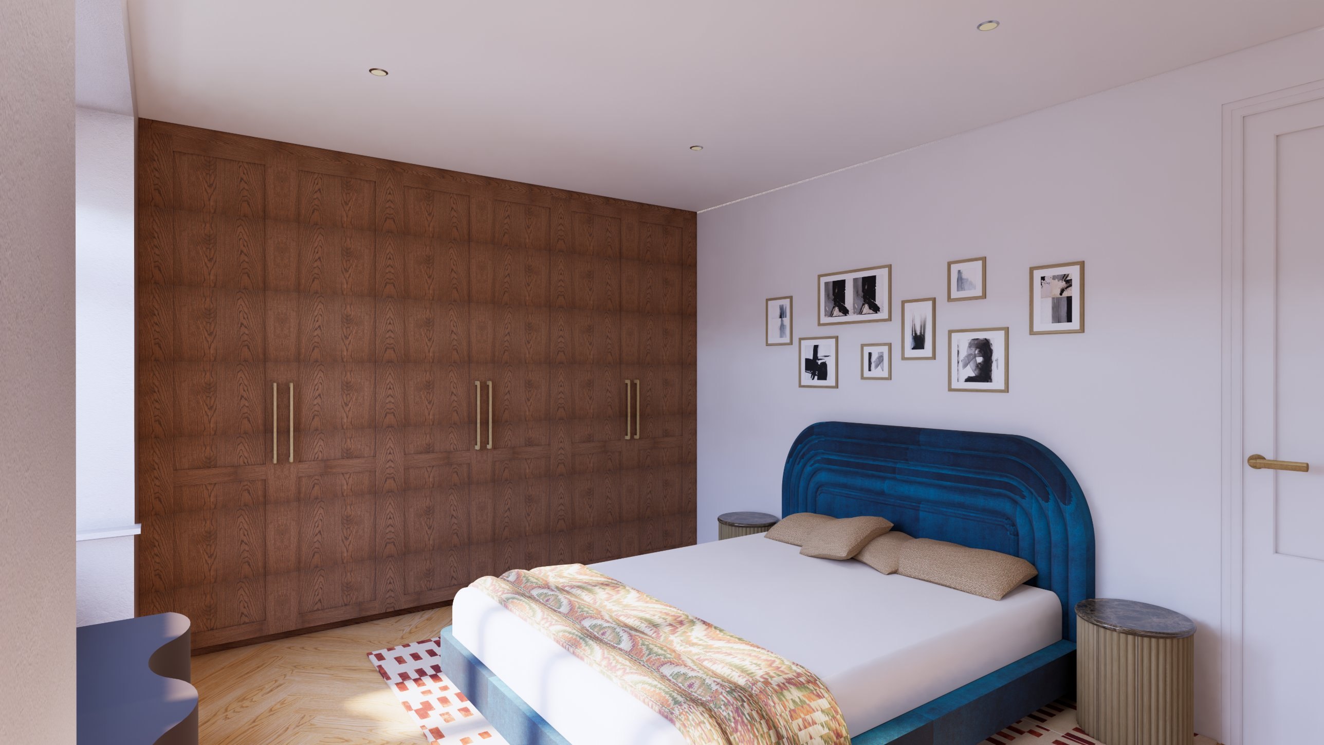 Lovely and Calm, The main bedroom, an earlier render