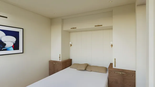 Lovely and Calm, the second bedroom, render