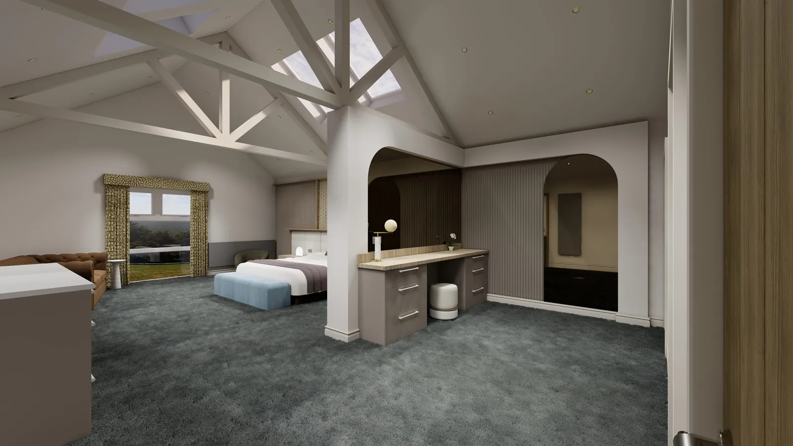 Suite Escape, The dressing area, rendered