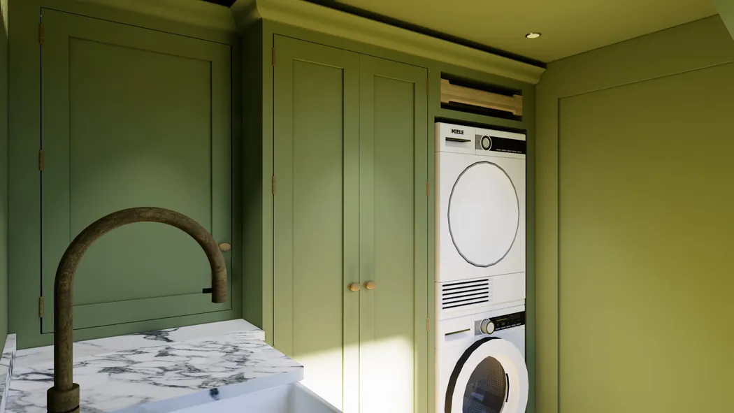 A Walk in the Park, the laundry, rendered